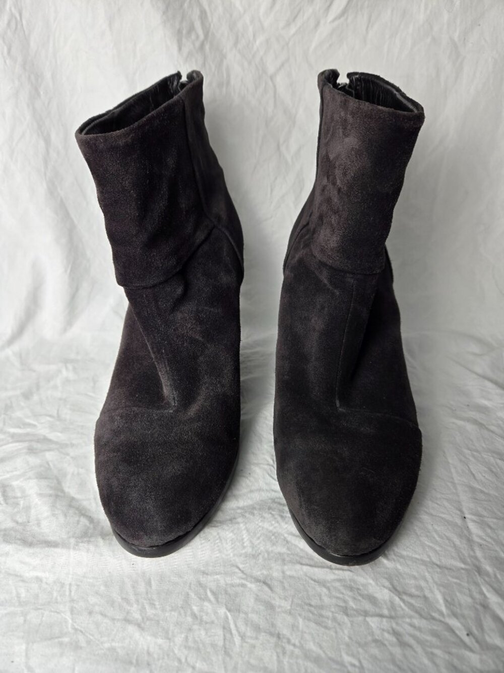 Rag & Bone Newbury Suede Ankle Boots Asphalt Made in Italy EU 37 (~US 6.5-7) - Picture 2 of 12